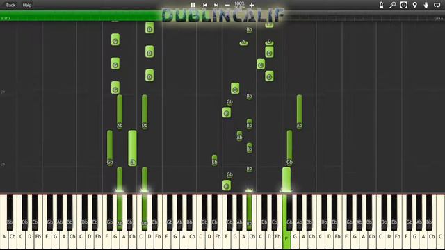 Touhou 6 - Lunar Clock; Luna Dial Theme Piano Tutorial Synthesia смотреть онлайн
