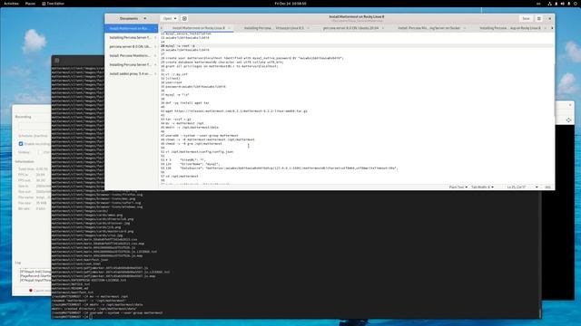Установка Mattermost ( Percona Server for MySQL ) на Rocky Linux 8.5 смотреть онлайн