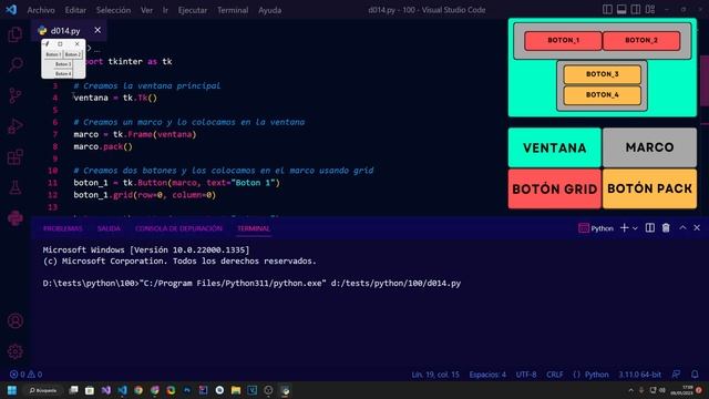 ¿Puedo usar GRID y PACK a la vez en TKINTER de Python? - RESPUESTAS #6 смотреть онлайн