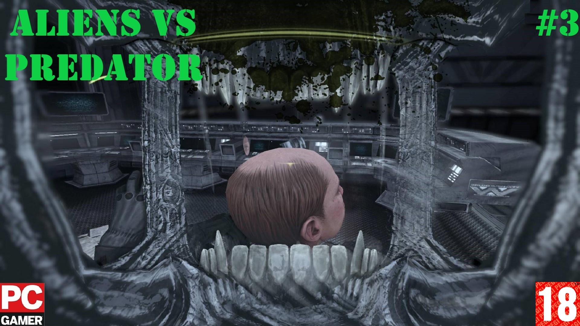 Aliens vs. Predator(PC) - Прохождение #3. (без комментариев) на Русском.