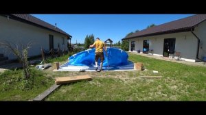 Бассейн Каркасный BESTWAY на даче. Как установить правильно. 0+