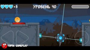 Red Ball 4 - Golden Tomato Ball - Slow Motion Funny Ball Adventure Gameplay Volume 4,3,1