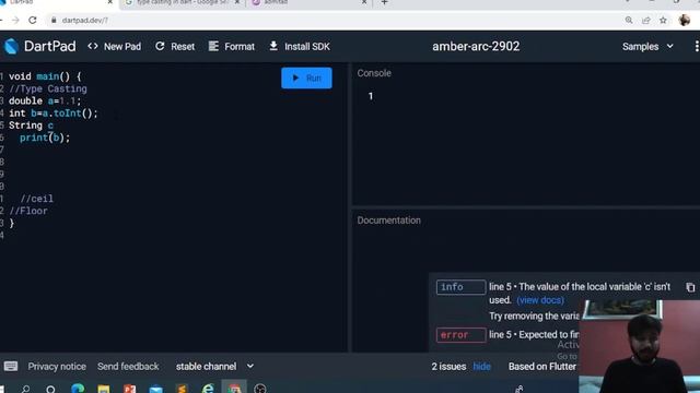 Introduction to programming | Dart | Flutter | Lecture-2 | Type Casting | M Ashar Ali смотреть онлайн