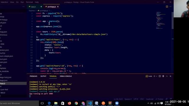 Starting our API Handling GET Request, Post Request смотреть онлайн