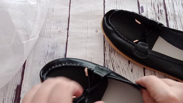 Мокасины черные с сайта #AliExpress смотреть онлайн