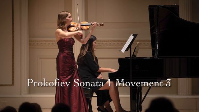 Sergei Prokofiev Violin Sonata No.1 Mvnt. 3 I Margarita Krein (violin) Asia Ahmetjanova (Piano) смотреть онлайн