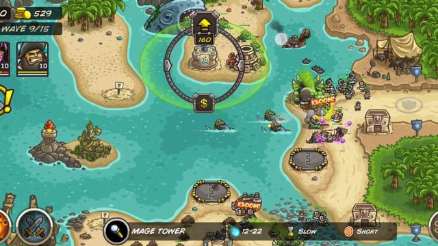 Kingdom Rush - Frontiers | Storm Atoll Campaign (#21) Hard mode gameplay смотреть онлайн