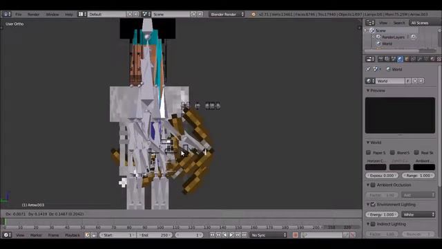 Minecraft | blender timelapse (Halloween Skeleton Skin) | rieth andal смотреть онлайн