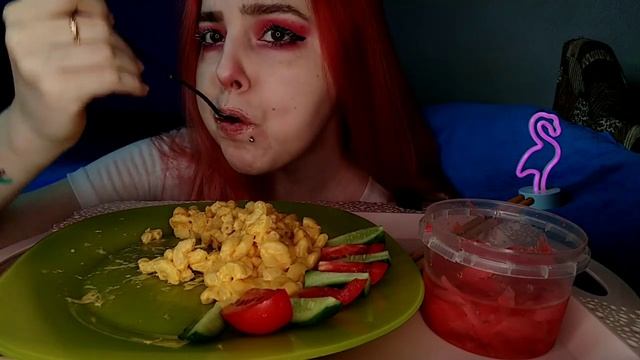 MAC&CHEESE MUKBANG/макароны с сыром мукбанг