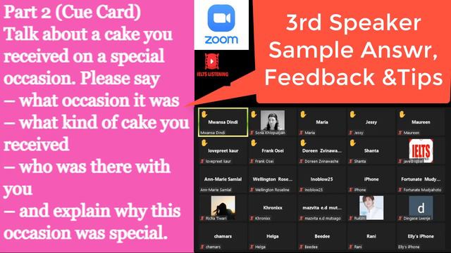LATEST IELTS CUE CARD DESCRIBE A SPECIAL CAKE YOU RECEIVED FROM OTHERS TRAINER REKHA IELTS SPEAKING смотреть онлайн