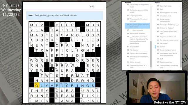999th day in a row [0:15/3:52] || Wed 11/23/22 New York Times Crossword смотреть онлайн