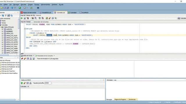 ORACLE PL SQL Cursores Implícitos y Explícitos 001 смотреть онлайн