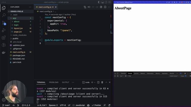 #55 - next.config.js - Base Path - Sıfırdan İleri Seviye Next.js v13 смотреть онлайн