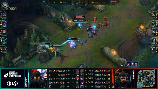 Fnatic vs Excel Esports | S9 LEC Spring 2019 Week 8 Day 2 | FNC vs XL W8D2 смотреть онлайн