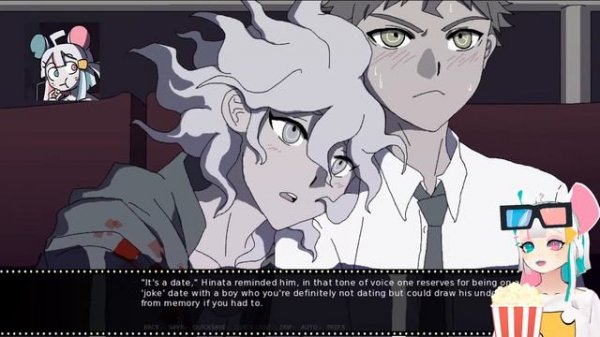 SPYING ON KOMAHINA MOVIE DATE 👀💦 | THEATRICAL RELEASE: HORROR ROUTE Danganronpa Fangame