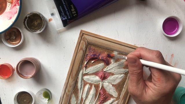 Ботанический барельеф мастер класс. DIY. Своими руками растительное панно. смотреть онлайн