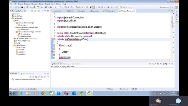 Java Servlet class 3 смотреть онлайн