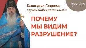 Почему мы видим разрушение? Проповедь отшельника, о. Гавриила.