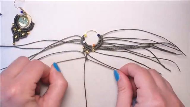 DIY super easy lotus macrame earrings | Easy macrame earrings tutorial step by step смотреть онлайн