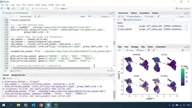 Monocle3 Video Tutorial 2: Constructing Trajectories using Monocle3 analysed scRNA-seq data смотреть онлайн