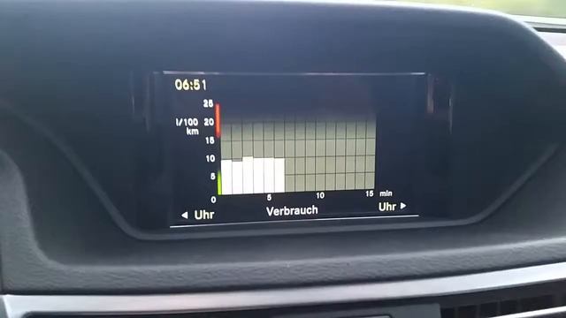 Verbrauch 160 km/h Mercedes Benz E 220 CDI T ( S 212 ) Automatik 2007 170PS Fuel consumption test 7 смотреть онлайн