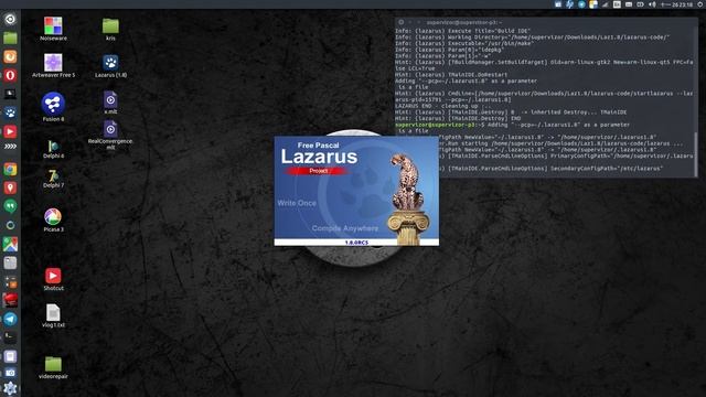 Lazarus IDE single window mode configuration (here for Raspberry Pi over ssh) смотреть онлайн