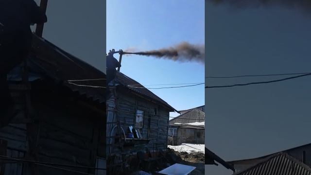 Вакуумная чистка дымохода смотреть онлайн