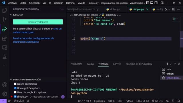 04 Estructuras de control: if - else - elif смотреть онлайн