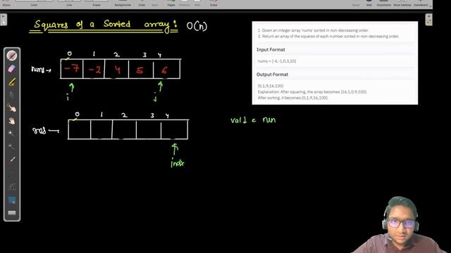 Squares Of A Sorted Array | Arrays & Strings | Leetcode 977 Solution in Hindi смотреть онлайн