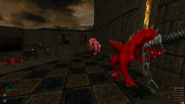 Doom 2: Hell Forged (Beta v0.999) - HF1M2 Courtyard - All Secrets No Commentary смотреть онлайн