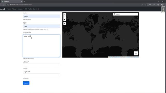 Django Geoapp смотреть онлайн