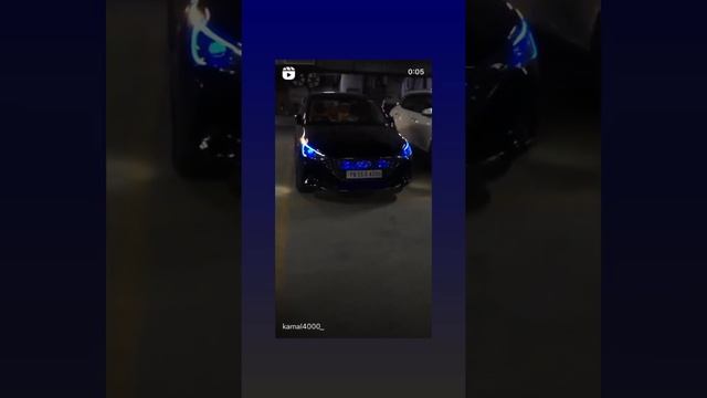 Verna 2021 Black Modified With Customlights