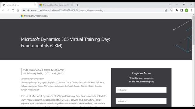 Microsoft Dynamics 365 Fundamentals (CRM) training with free certification ?? смотреть онлайн