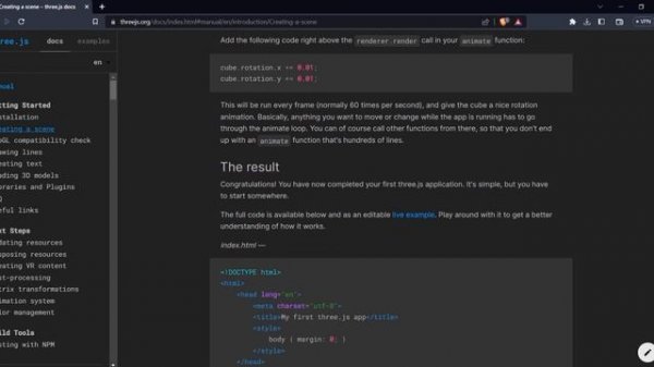 Three.js Project Setup Using Vite