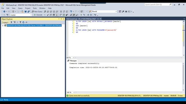 19 How to change sa password in SQL Server смотреть онлайн