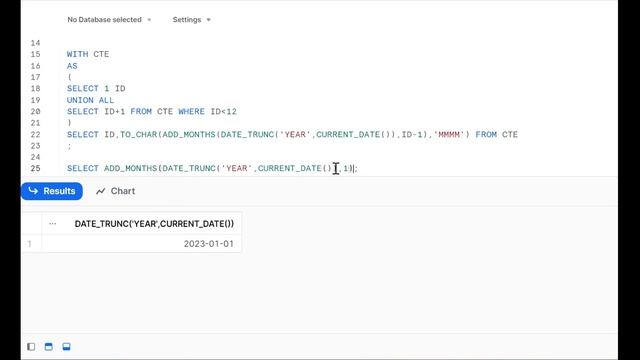 Months Drop Down in Snowflake | SQL смотреть онлайн