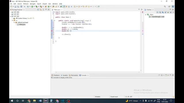 Área do Círculo (URI 1002) - Exercício resolvido Java - Beecrowd смотреть онлайн