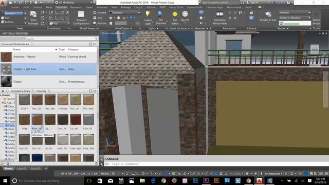 Autocad Tutorial Camera Materials Rendering Part 2 смотреть онлайн