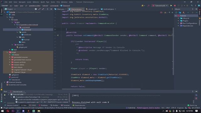 SpeedersCoders - JavaPlugin - Episode#3 { Commands } смотреть онлайн