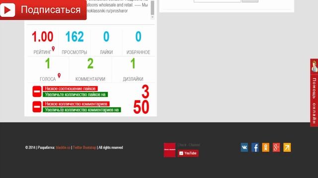 Грамотный анализ канала YouTube анализ Ваших видео на YouTube Бесплатно! смотреть онлайн