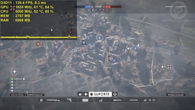 Teste BF1 Multiplayer - I5 8600K Stock & 5Ghz / GTX 1070 / 8GB 2400Mhz - Ultra vs Low 1080p/2.5K/4K смотреть онлайн