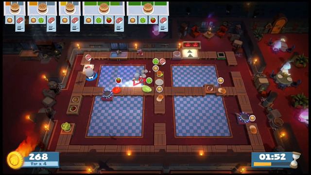 Overcooked: All You Can Eat - Overcooked - Level 4-3 3 Star 2 Player Co-op смотреть онлайн