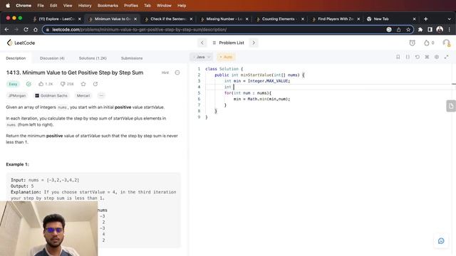 1413. Minimum Value to Get Positive Step by Step Sum смотреть онлайн