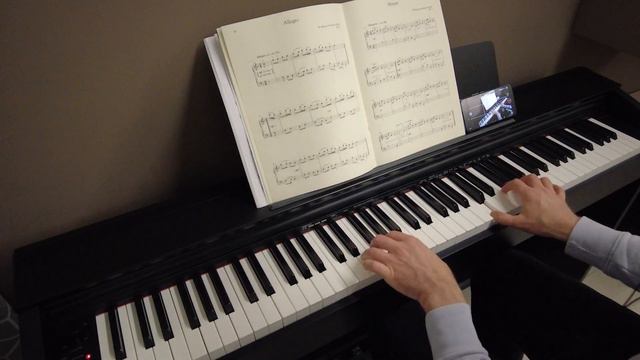 Mozart - Allegro KV 1c - EASY version (amateur playing on piano Casio PX-870) смотреть онлайн