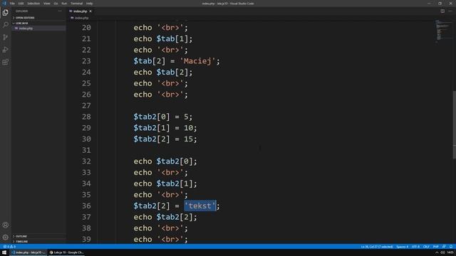 10. Kurs PHP - Tablice (numeryczne, asocjacyjne) смотреть онлайн