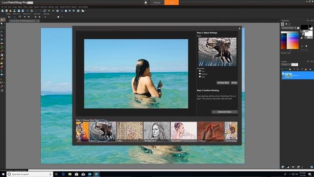Возможности пресета Pic-to-Painting в Corel PaintShop Pro 2019. смотреть онлайн
