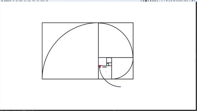 How To: Draw Golden Rectangle Fibonacci Sequence | Render the golden ratio/mean in Adobe Illustrato смотреть онлайн