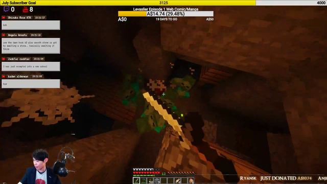 FINDING A DOUBLE DUNGEON IN OUR FIRST TIME PLAYING MINECRAFT 1.14!