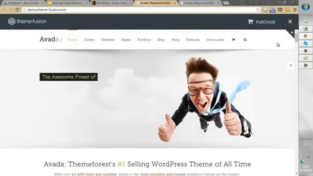 Супер Шаблон Для WordPress Avada Корпоративный, многофункциональный, стильный Резиновый дизайн! смотреть онлайн