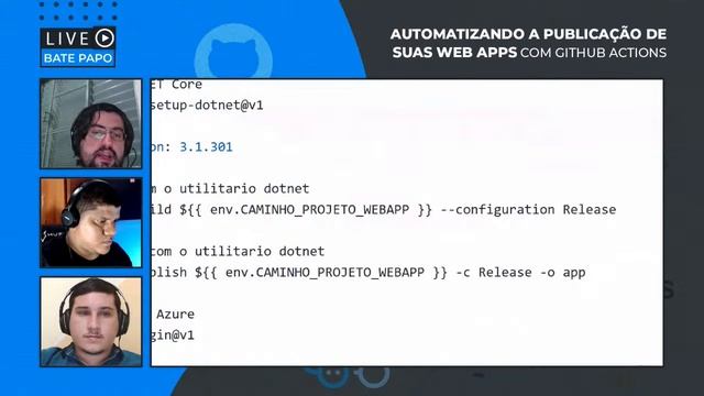 ? Automatizando a publicação de suas Web Apps com GitHub Actions (feat. Renato Groffe) смотреть онлайн